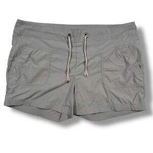 PrAna Women's Outdoor‎ Hiking Shorts Bliss Pull On Drawstring Khaki Size Large